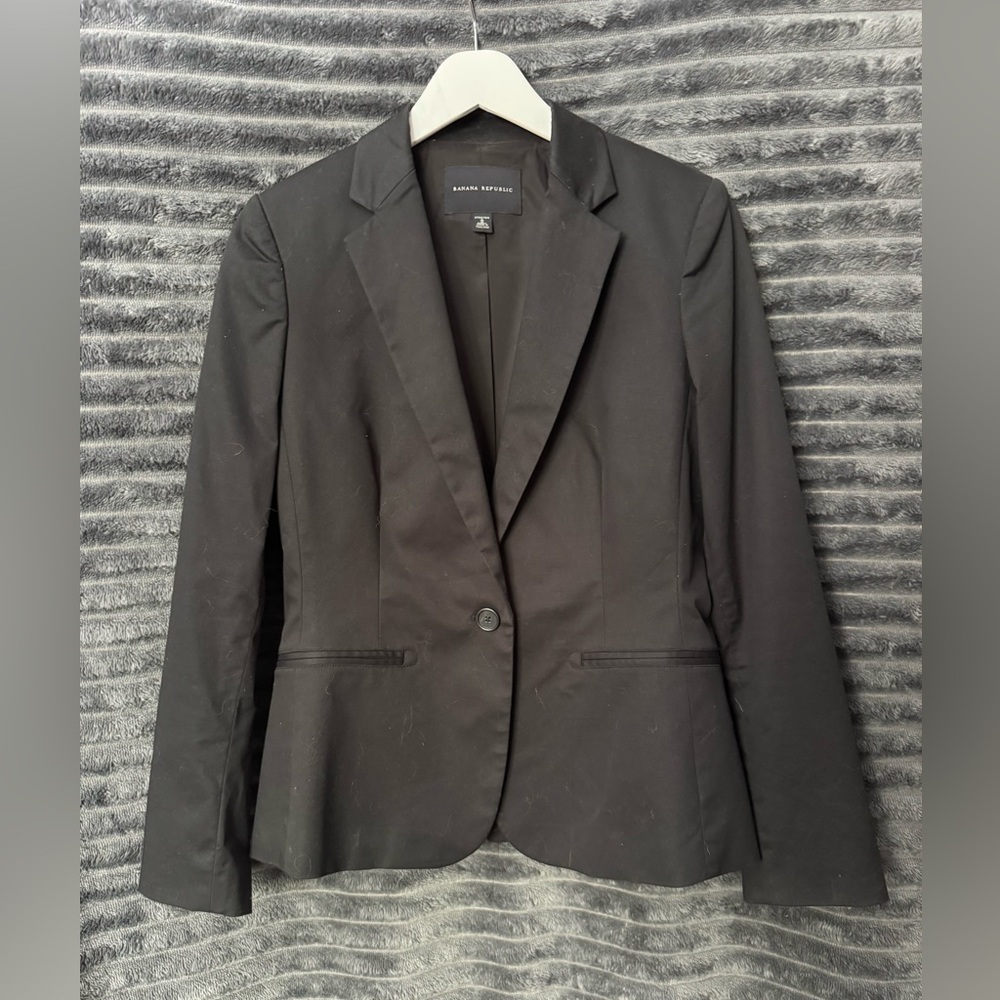 Banana Republic Black Stretched Blazer